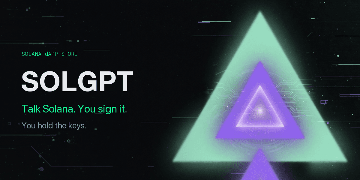 SOLGPT Android app with an AI trading desk, transaction review, and wallet signing